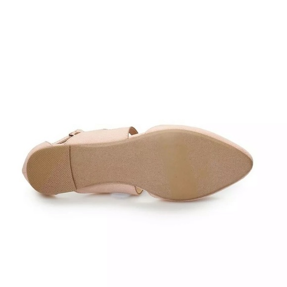 Lauren Conrad Macaroon Blush Dressy Shoes Flats - Picture 4 of 8